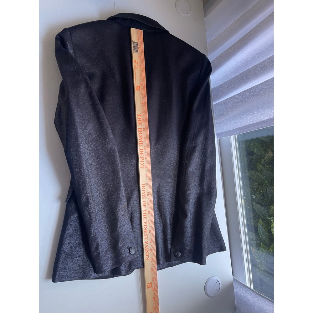Rag & Bone Women Black Metallic Razor Jacket Virgin Wool Blazer 4 New $595 - Picture 10 of 10